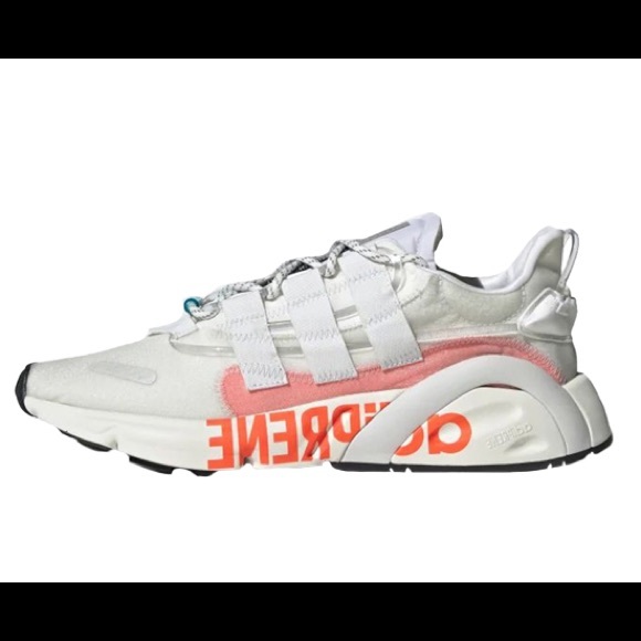 EUC Men’s Size 10 Adidas LXCON AdiPrene Big Logo Sneakers Solar Red/Cloud White - Picture 2 of 12